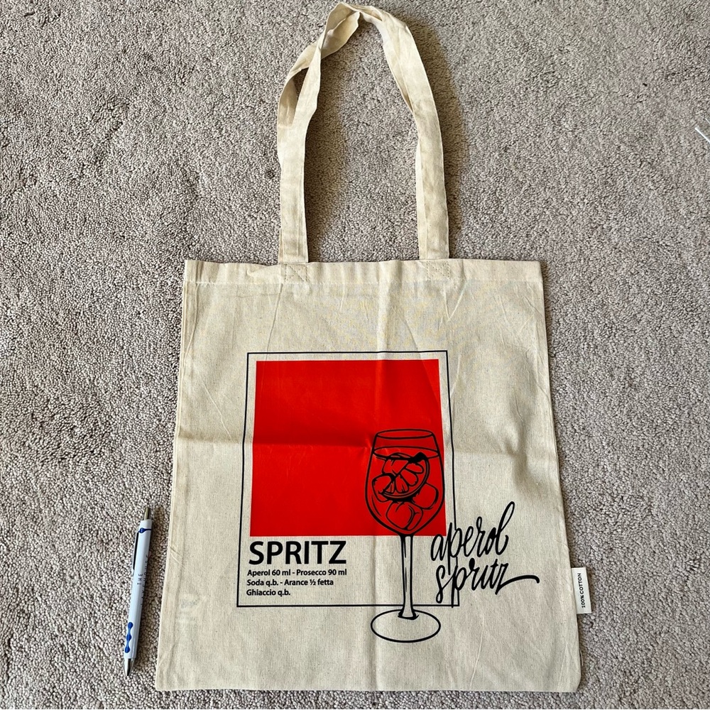 New Aperol Spritz Graphic Canvas Tote Bag